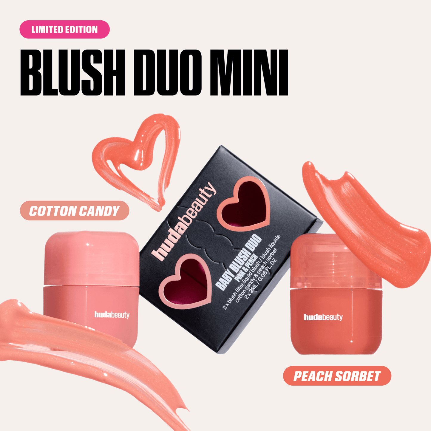 Hudabeauty Mini Baby Blush Duo Set