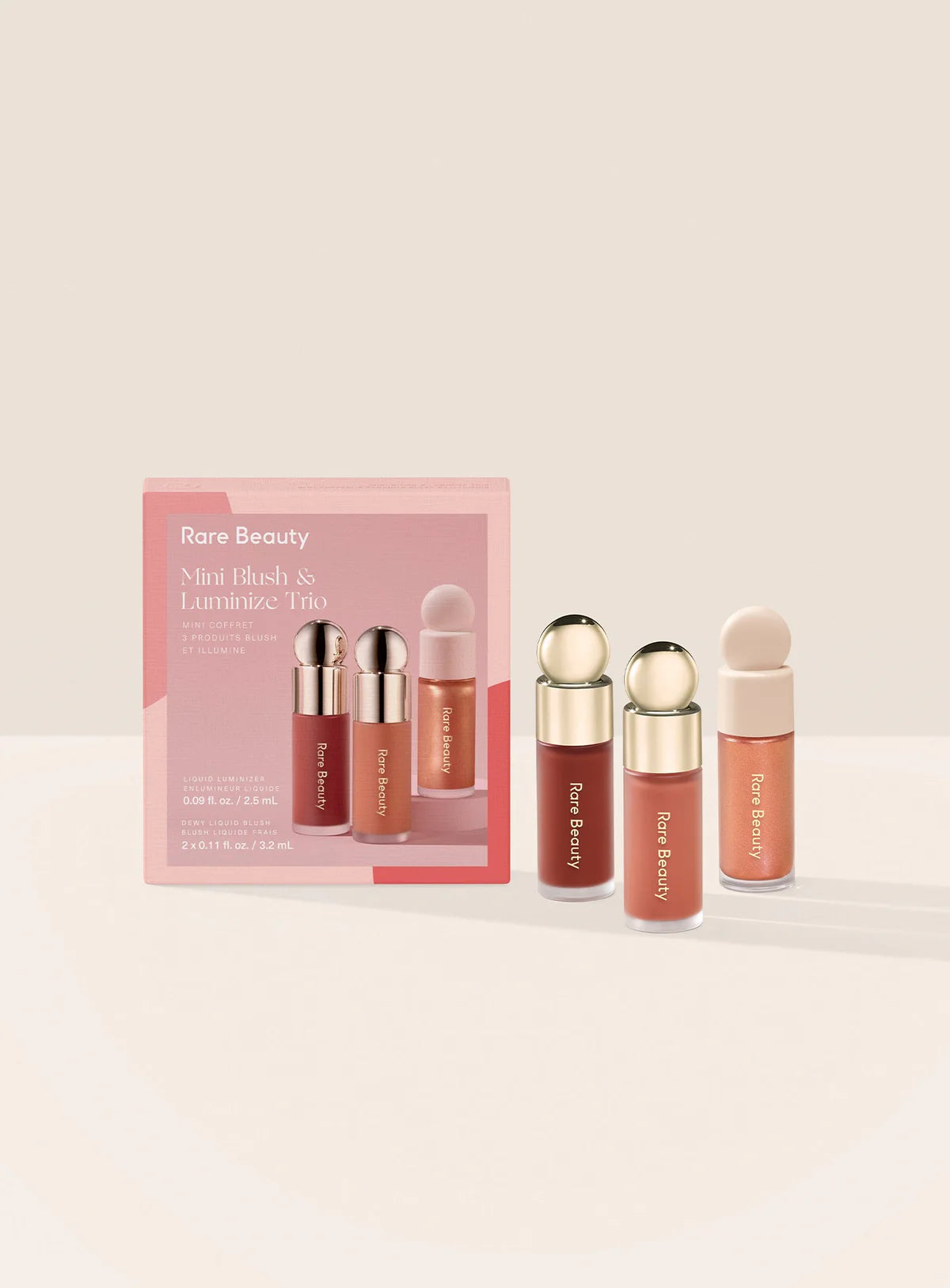 Rare beauty Mini Blush & Luminize Trio