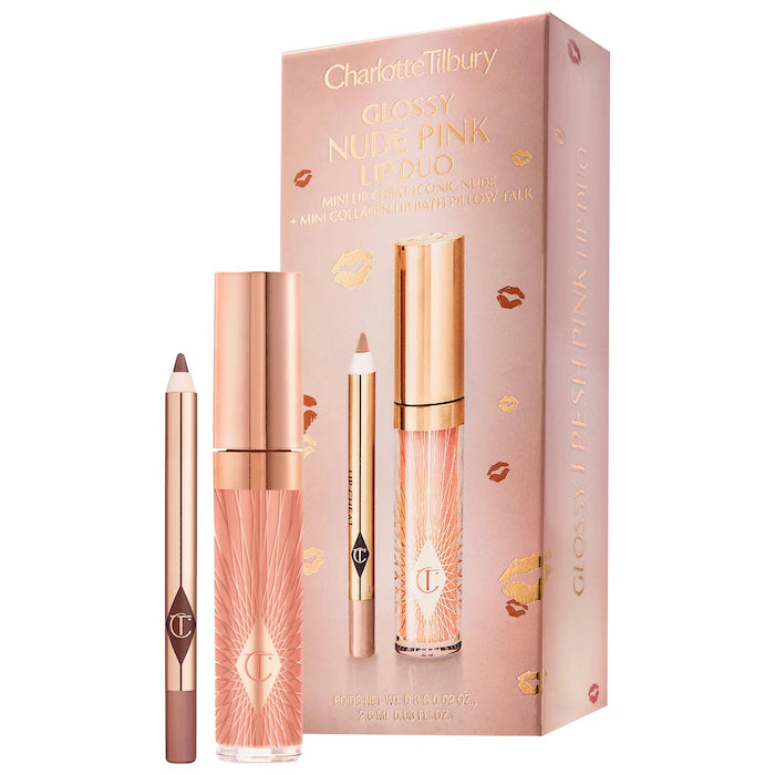 charlottetilbury GLOSSY LIP DUO NUDE PINK