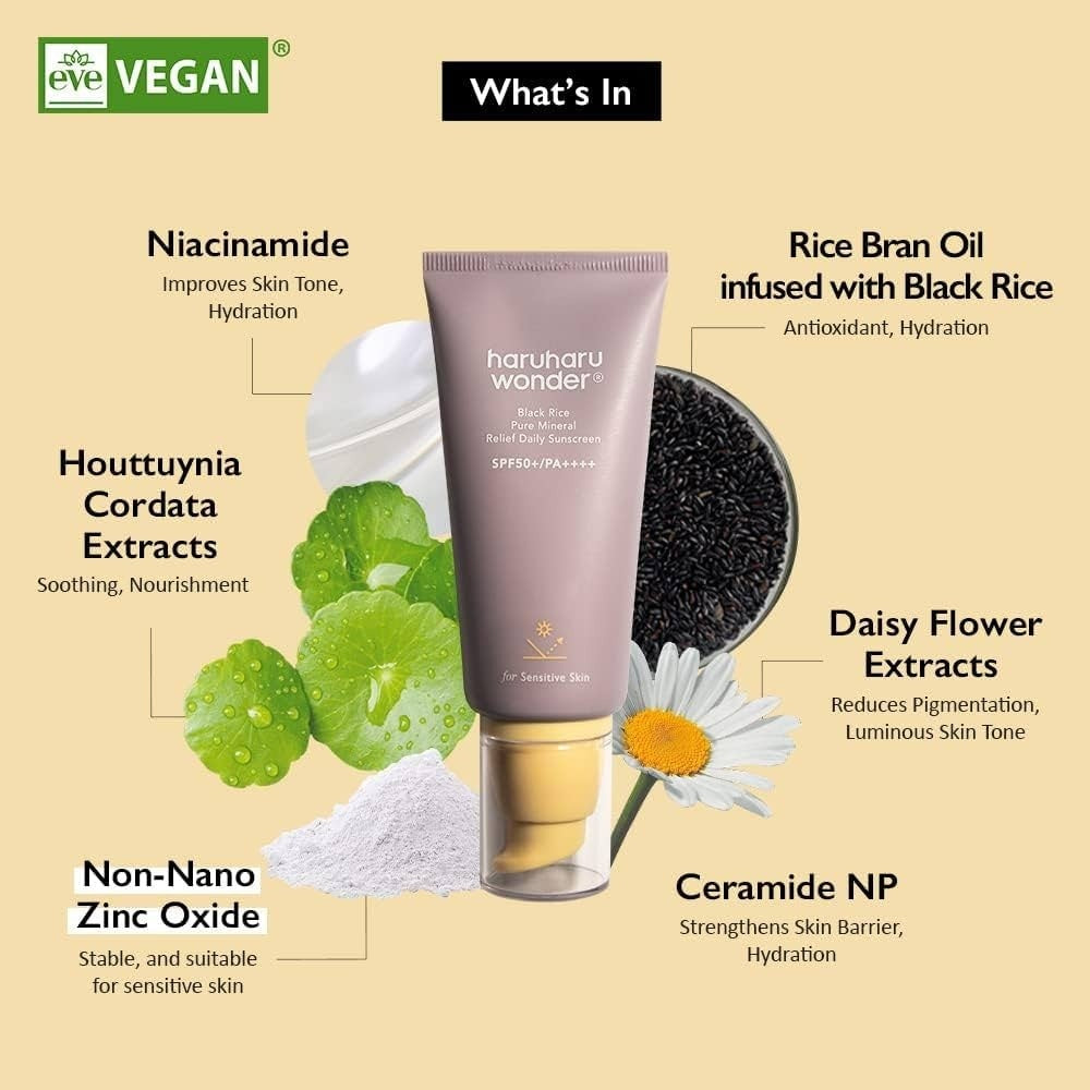 HARUHARU Wonder Black Rice Pure Mineral Relief Daily Sunscreen