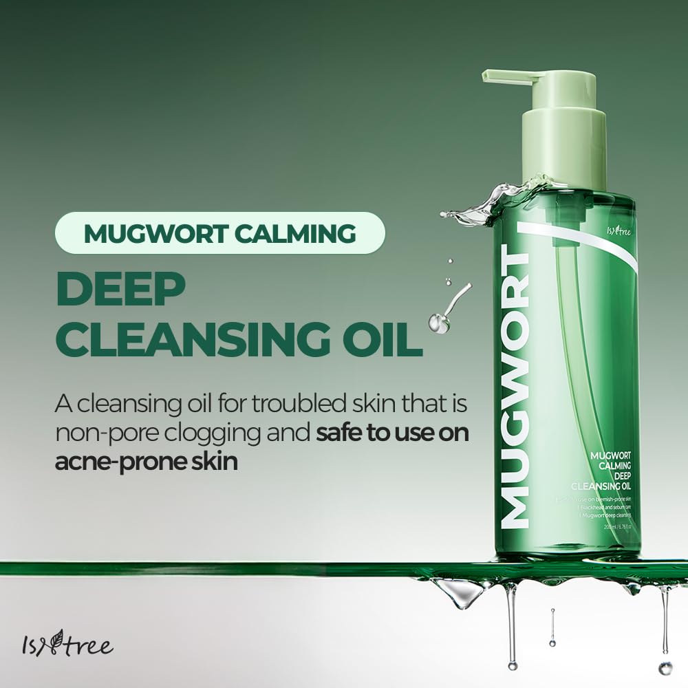 ISNTREE mugwort calming deep cleansing oil