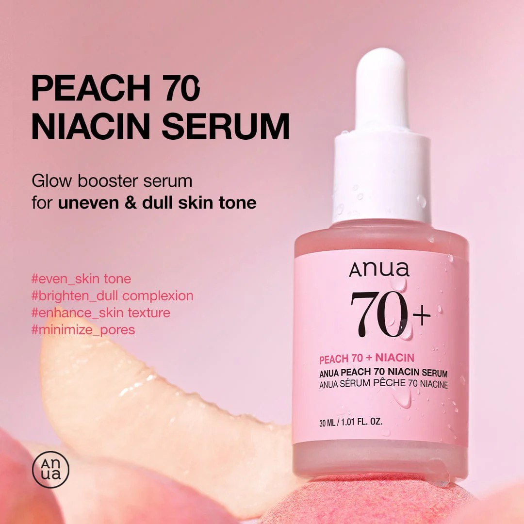 ANUA PEACH 70 NIACIN SERUM Glow Booster Serum