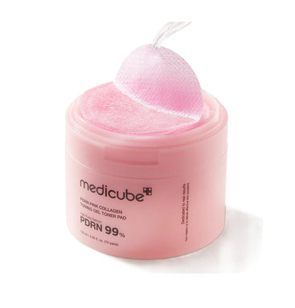 MEDICUBE PDRN Pink Collagen Toning Gel Toner Pad