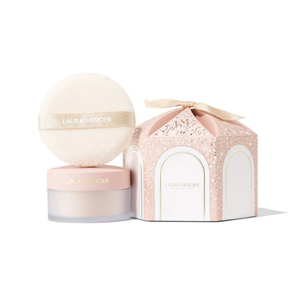 LAURA MERCIER Divinely Flawless Translucent Loose Setting Powder & Puff