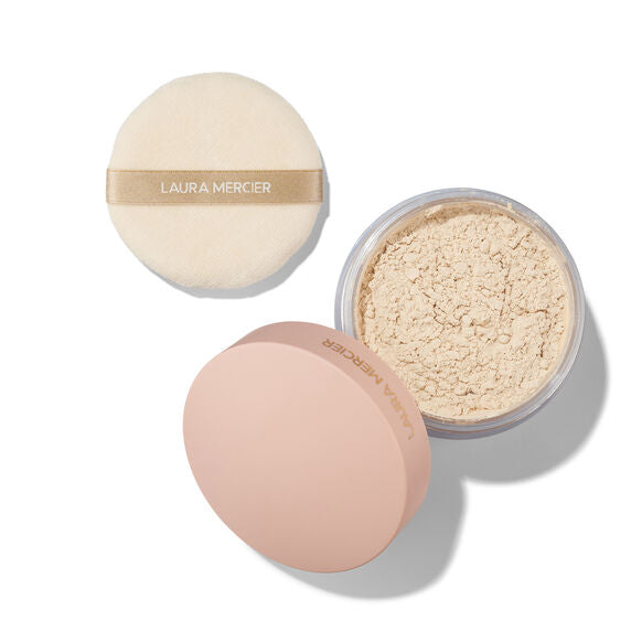 LAURA MERCIER Divinely Flawless Translucent Loose Setting Powder & Puff