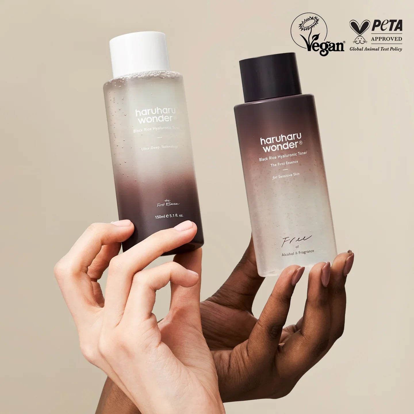 HARUHARU Wonder Black Rice Hyaluronic Toner for Sensitive Skin