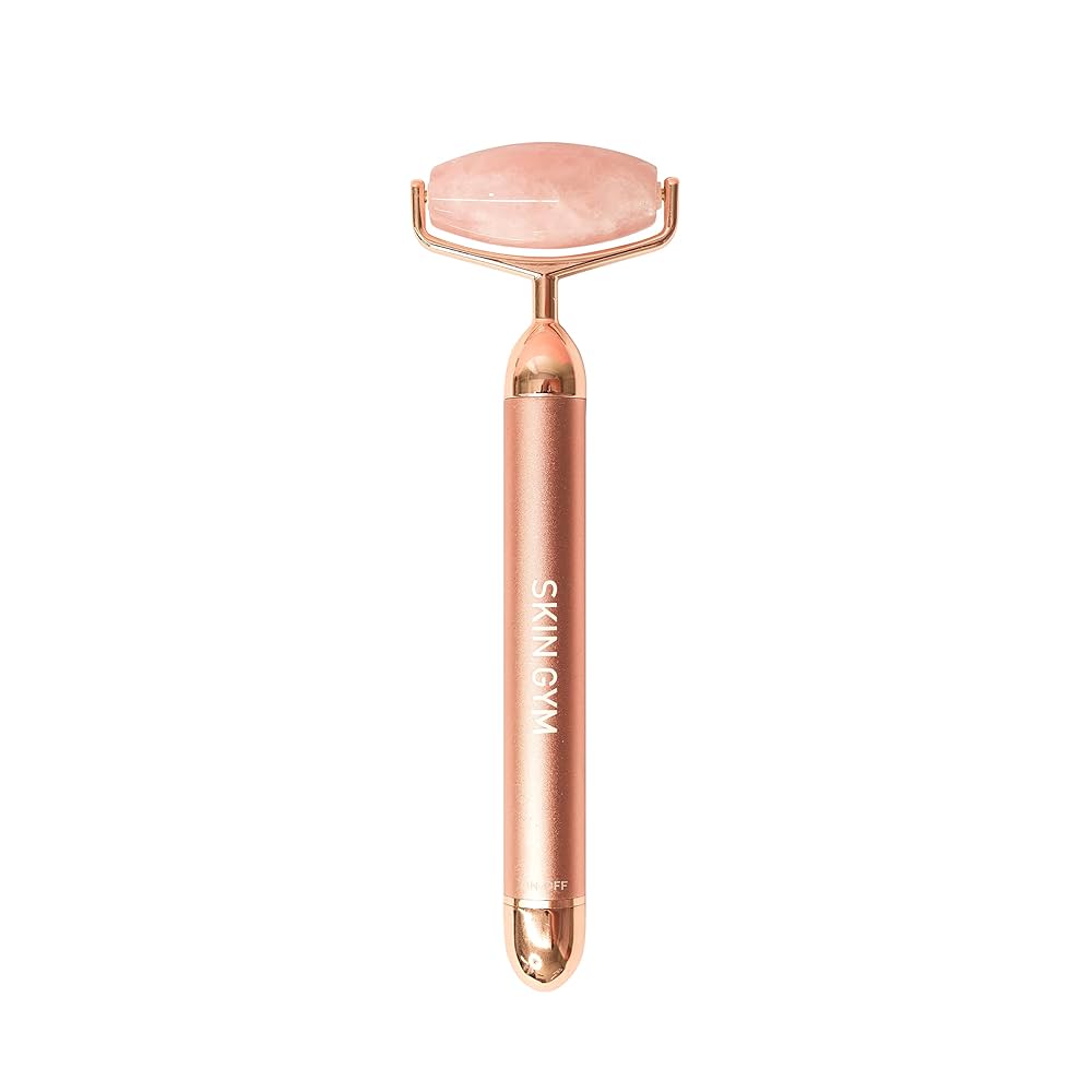 SKIN GYM ROSE QUARTZ VIBRATING LIFT & CONTOUR BEAUTY ROLLER