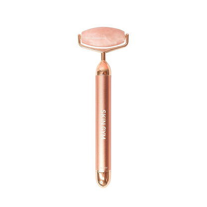 SKIN GYM ROSE QUARTZ VIBRATING LIFT & CONTOUR BEAUTY ROLLER
