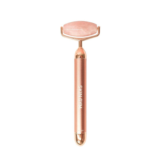 SKIN GYM ROSE QUARTZ VIBRATING LIFT & CONTOUR BEAUTY ROLLER