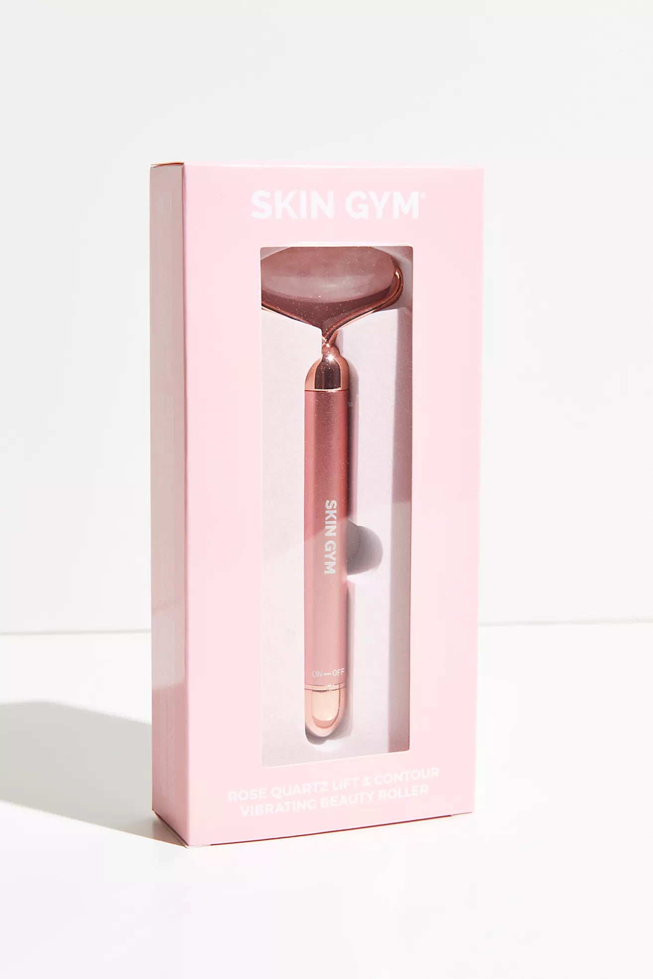 SKIN GYM ROSE QUARTZ VIBRATING LIFT & CONTOUR BEAUTY ROLLER