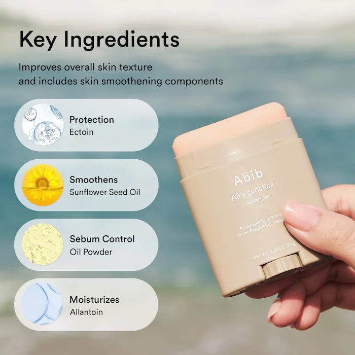 Abib Airy Sun Stick Smoothing Bar SPF50+ PA++++