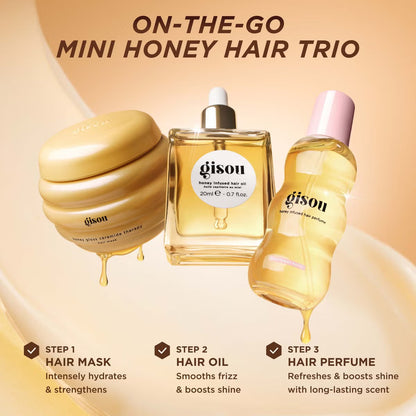 GISOU On-The-Go Honey Hair Trio