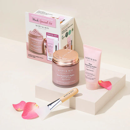 Mary & May Vegan Rose Hyaluronic Mask Special Set
