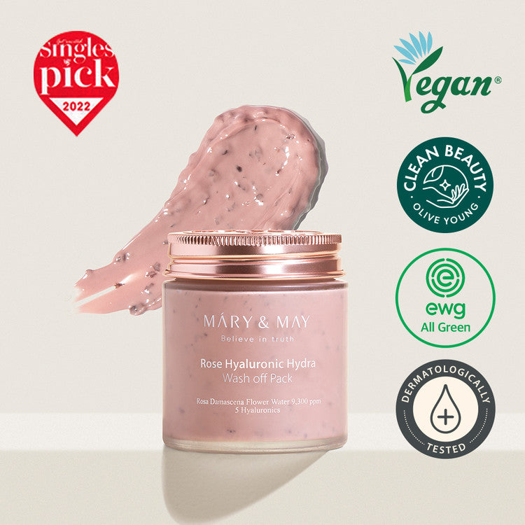 Mary & May Vegan Rose Hyaluronic Mask Special Set
