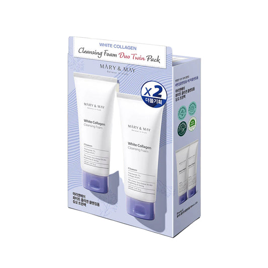 Mary & May White Collagen Cleansing Foam Duo Twin