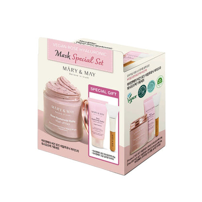 Mary & May Vegan Rose Hyaluronic Mask Special Set