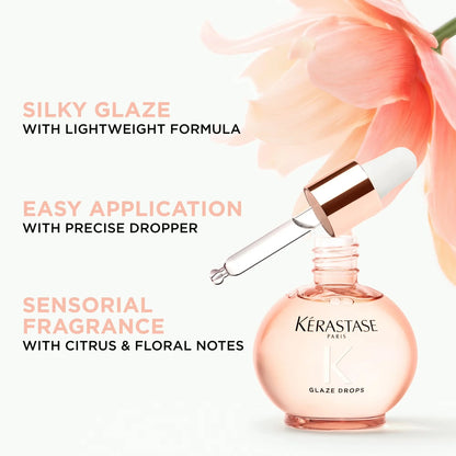 KÉRASTASE GLOSS ABSOLU GLAZE DROPS HIGH-GLOSS LIGHTWEIGHT HAIR OIL