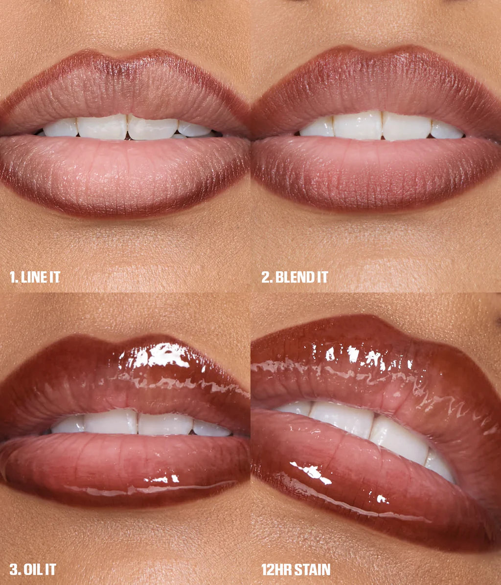 HUDA BEAUTY MAKEOUT SESH LIP DUO PEACHY NUDES