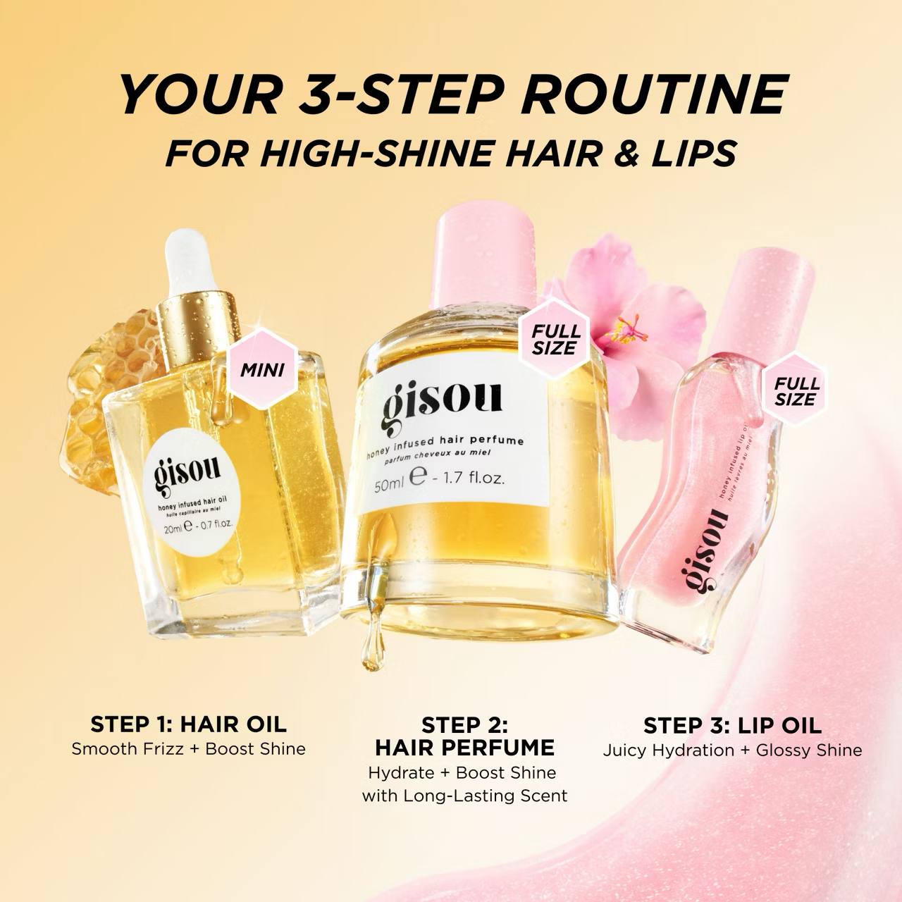 Gisou Honey Gloss Hydration Trio Gift Set